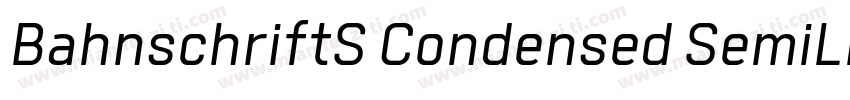 BahnschriftS Condensed SemiLigh字体转换